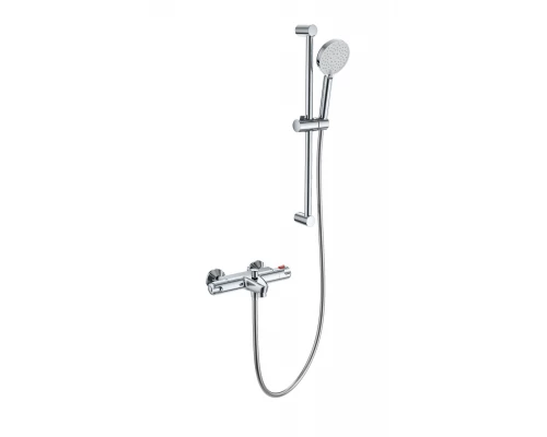 Смеситель для ванны с душевым гарнитуром и термостатом WONZON & WOGHAND, Хром (WW-C2001-A-CR)