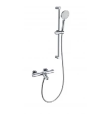 Смеситель для ванны с душевым гарнитуром и термостатом WONZON & WOGHAND, Хром (WW-C2002-A-CR)