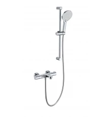Смеситель для ванны с душевым гарнитуром и термостатом WONZON & WOGHAND, Хром (WW-C2018-A-CR)