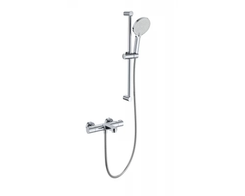 Смеситель для ванны с душевым гарнитуром и термостатом WONZON & WOGHAND, Хром (WW-C2018-A-CR)