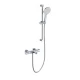 Смеситель для ванны с душевым гарнитуром и термостатом WONZON & WOGHAND, Хром (WW-C2018-A-CR)