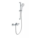Смеситель для ванны с душевым гарнитуром и термостатом WONZON & WOGHAND, Хром (WW-C2021-A-CR)