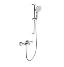 Смеситель для ванны с душевым гарнитуром и термостатом WONZON & WOGHAND, Хром (WW-C2021-A-CR)