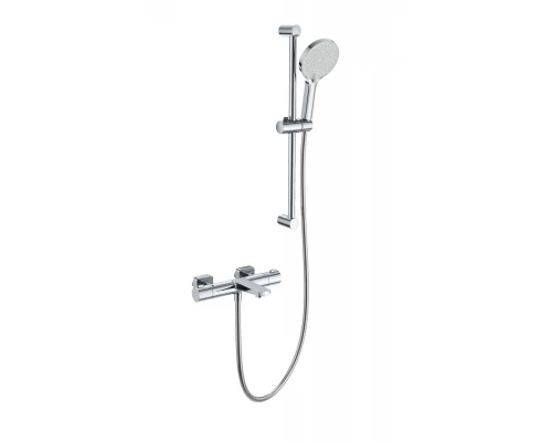 Смеситель для ванны с душевым гарнитуром и термостатом WONZON & WOGHAND, Хром (WW-C2021-A-CR)