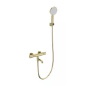 Смеситель для ванны с душем и термостатом WONZON & WOGHAND INN 1, Брашированное золото (WW-B3013-A1-BG)