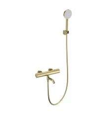 Смеситель для ванны с душем и термостатом WONZON & WOGHAND INN 2, Брашированное золото (WW-A2006-A1-BG)