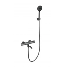 Смеситель для ванны с душем и термостатом WONZON & WOGHAND INN 2, Темный графит (WW-A2006-A1-BGG)