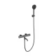 Смеситель для ванны с душем и термостатом WONZON & WOGHAND INN 2, Темный графит (WW-A2006-A1-BGG)