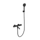 Смеситель для ванны с душем и термостатом WONZON & WOGHAND INN 2, Черный матовый (WW-A2006-A1-MB)