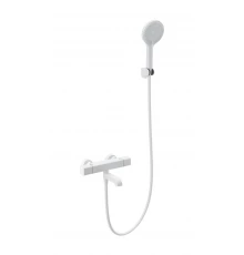 Смеситель для ванны с душем и термостатом WONZON & WOGHAND STAY 2, Белый матовый (WW-B2016-A1-MW)