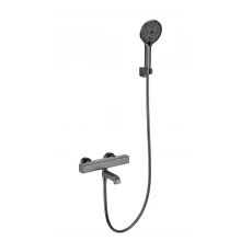 Смеситель для ванны с душем и термостатом WONZON & WOGHAND STAY 2, Темный графит (WW-B2016-A1-BGG)