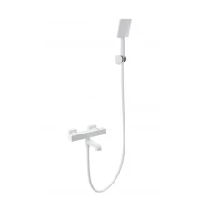 Смеситель для ванны с душем и термостатом WONZON & WOGHAND STAY 3, Белый матовый (WW-B2026-A1-MW)