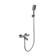 Смеситель для ванны с душем и термостатом WONZON & WOGHAND STAY 3, Темный графит (WW-B2026-A1-BGG)