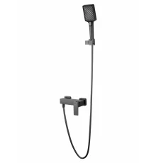 Смеситель для душа WONZON & WOGHAND CUBE 2.0, Темный графит (WW-88048068-BGM)