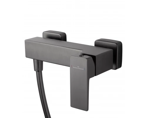 Смеситель для душа WONZON & WOGHAND CUBE 2.0, Темный графит (WW-88048068-BGM)