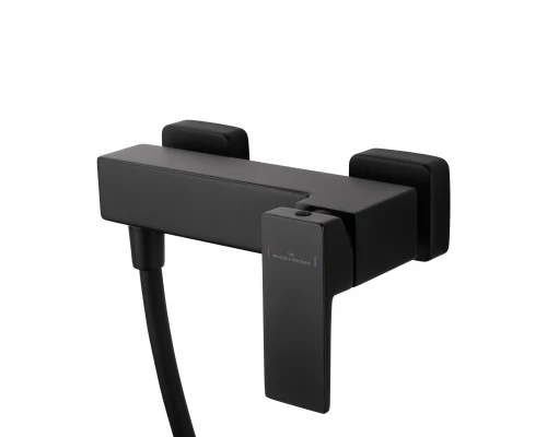 Смеситель для душа WONZON & WOGHAND CUBE 2.0, Черный матовый (WW-88048068-MB)