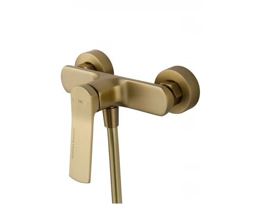 Смеситель для душа WONZON & WOGHAND, Брашированное золото (WW-B2585-BG)