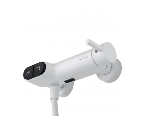 Смеситель для душа с встроенным изливом WONZON & WOGHAND MUSE Corno, Белый матовый (WW-A30902-MW)