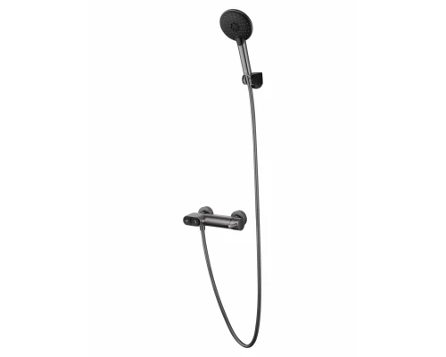 Смеситель для душа с встроенным изливом WONZON & WOGHAND MUSE Corno, Темный графит (WW-A30902-BGG)
