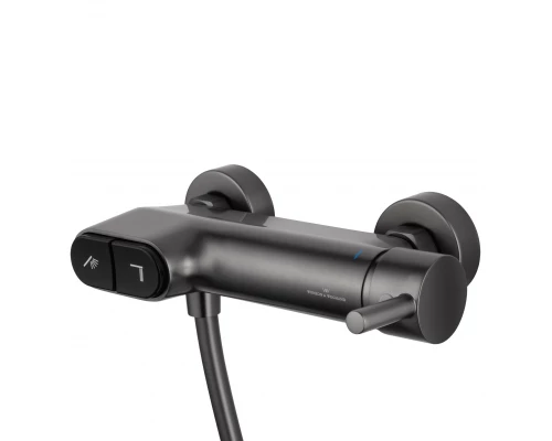 Смеситель для душа с встроенным изливом WONZON & WOGHAND MUSE Corno, Темный графит (WW-A30902-BGG)