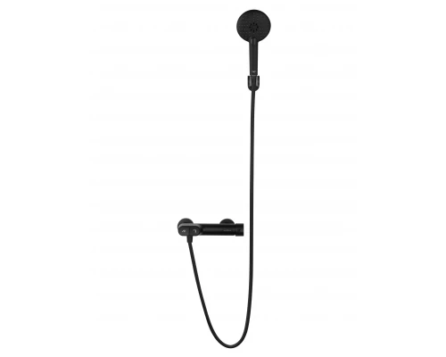 Смеситель для душа с встроенным изливом WONZON & WOGHAND MUSE Corno, Черный матовый (WW-A30902-MB)