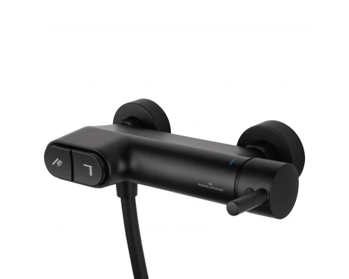 Смеситель для душа с встроенным изливом WONZON & WOGHAND MUSE Corno, Черный матовый (WW-A30902-MB)