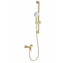 Смеситель для душа с гарнитуром WONZON & WOGHAND, Брашированное золото (WW-4570-BG)