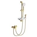 Смеситель для душа с гарнитуром WONZON & WOGHAND, Брашированное золото (WW-A31003-BG)