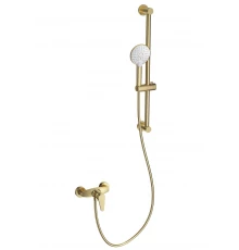 Смеситель для душа с гарнитуром WONZON & WOGHAND, Брашированное золото (WW-AE3103-BG)