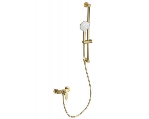 Смеситель для душа с гарнитуром WONZON & WOGHAND, Брашированное золото (WW-AE3103-BG)