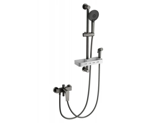 Смеситель для душа с гарнитуром WONZON & WOGHAND, Темный графит (WW-A31003-BGG)