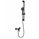 Смеситель для душа с гарнитуром WONZON & WOGHAND, Черный матовый (WW-4570-MB)