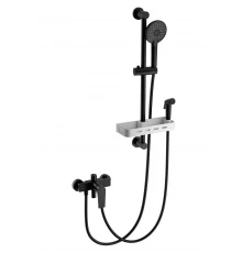 Смеситель для душа с гарнитуром WONZON & WOGHAND, Черный матовый (WW-A31003-MB)