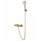 Смеситель для душа с термостатом WONZON & WOGHAND INN 2, Брашированное золото (WW-A2006-A-BG)