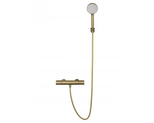 Смеситель для душа с термостатом WONZON & WOGHAND INN 2, Брашированное золото (WW-A2006-A-BG)