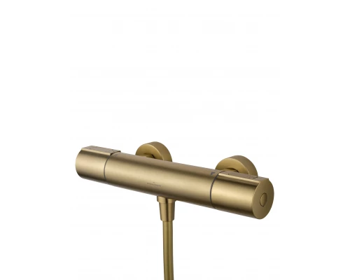 Смеситель для душа с термостатом WONZON & WOGHAND INN 2, Брашированное золото (WW-A2006-A-BG)