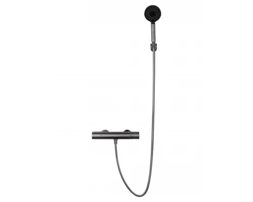 Смеситель для душа с термостатом WONZON & WOGHAND INN 2, Темный графит (WW-A2006-A-BGG)