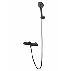 Смеситель для душа с термостатом WONZON & WOGHAND INN 2, Черный матовый (WW-A2006-A-MB)