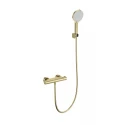 Смеситель для душа с термостатом WONZON & WOGHAND INN 3, Брашированное золото (WW-B2003-A-BG)