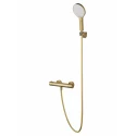 Смеситель для душа с термостатом WONZON & WOGHAND INN 3, Брашированное золото (WW-B2065-A-BG)