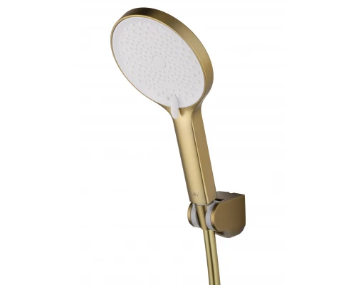 Смеситель для душа с термостатом WONZON & WOGHAND INN 3, Брашированное золото (WW-B2065-A-BG)