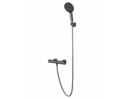 Смеситель для душа с термостатом WONZON & WOGHAND INN 3, Темный графит (WW-B2065-A-BGG)