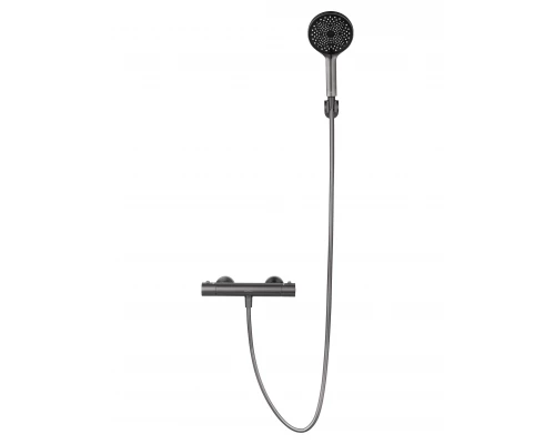 Смеситель для душа с термостатом WONZON & WOGHAND INN 3, Темный графит (WW-B2065-A-BGG)