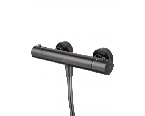 Смеситель для душа с термостатом WONZON & WOGHAND INN 3, Темный графит (WW-B2065-A-BGG)