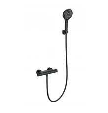 Смеситель для душа с термостатом WONZON & WOGHAND INN 3, Черный матовый (WW-B2003-A-MB)