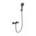 Смеситель для душа с термостатом WONZON & WOGHAND INN 3, Черный матовый (WW-B2012-A-MB)