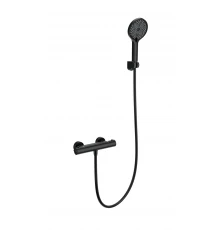 Смеситель для душа с термостатом WONZON & WOGHAND INN 3, Черный матовый (WW-B2012-A-MB)