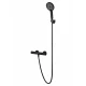 Смеситель для душа с термостатом WONZON & WOGHAND INN 3, Черный матовый (WW-B2065-A-MB)