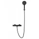 Смеситель для душа с термостатом WONZON & WOGHAND INN 3, Черный матовый (WW-B2065-A-MB)