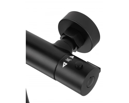 Смеситель для душа с термостатом WONZON & WOGHAND INN 3, Черный матовый (WW-B2065-A-MB)